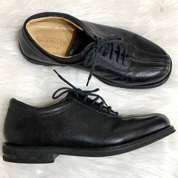 Sandro Comfort Walk Black Leather Oxford Loafers - Picture 3 of 10